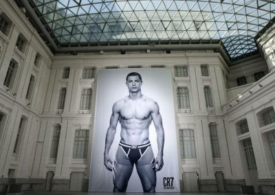 Lona gigante Cristiano Ronaldo Ayuntamiento de Madrid