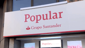 Letrero Grupo Santander